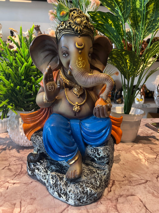 Resin Sitting Ganesha Statue