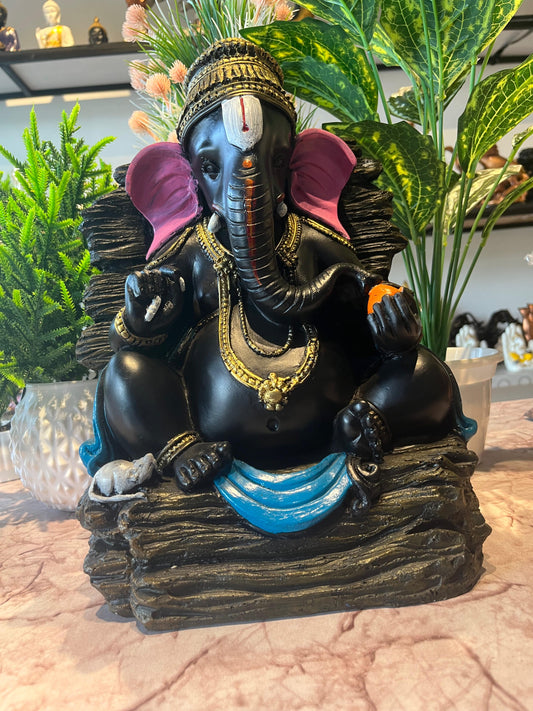 Resin Sitting Ganesha Statue