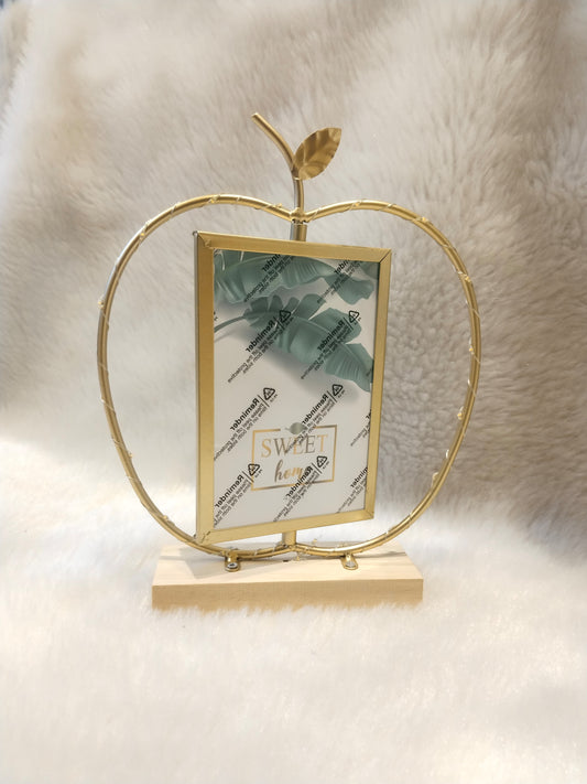 Apple-Shaped Metal Photo Frames